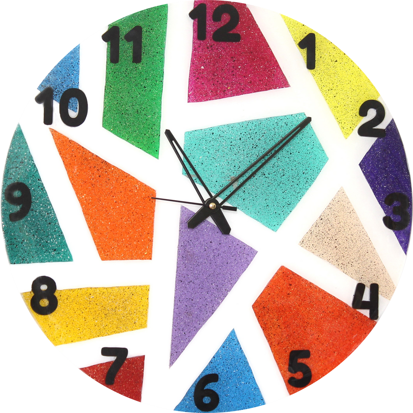 Mosaic Wall Clock – A Splash of Time & Color