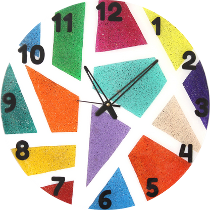 Mosaic Wall Clock – A Splash of Time & Color