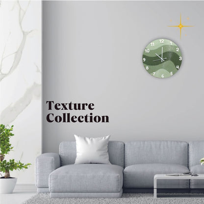 Lush Rhythm – Textured Wall Clock